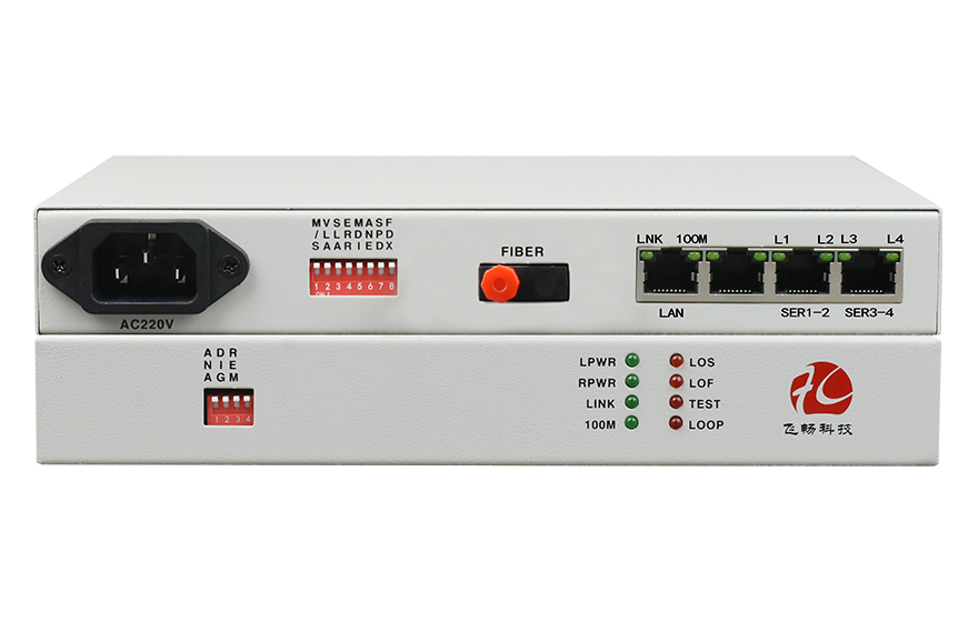 乐鱼app官网科技-光纤-ETH+4RS232转换器（带宽2M）